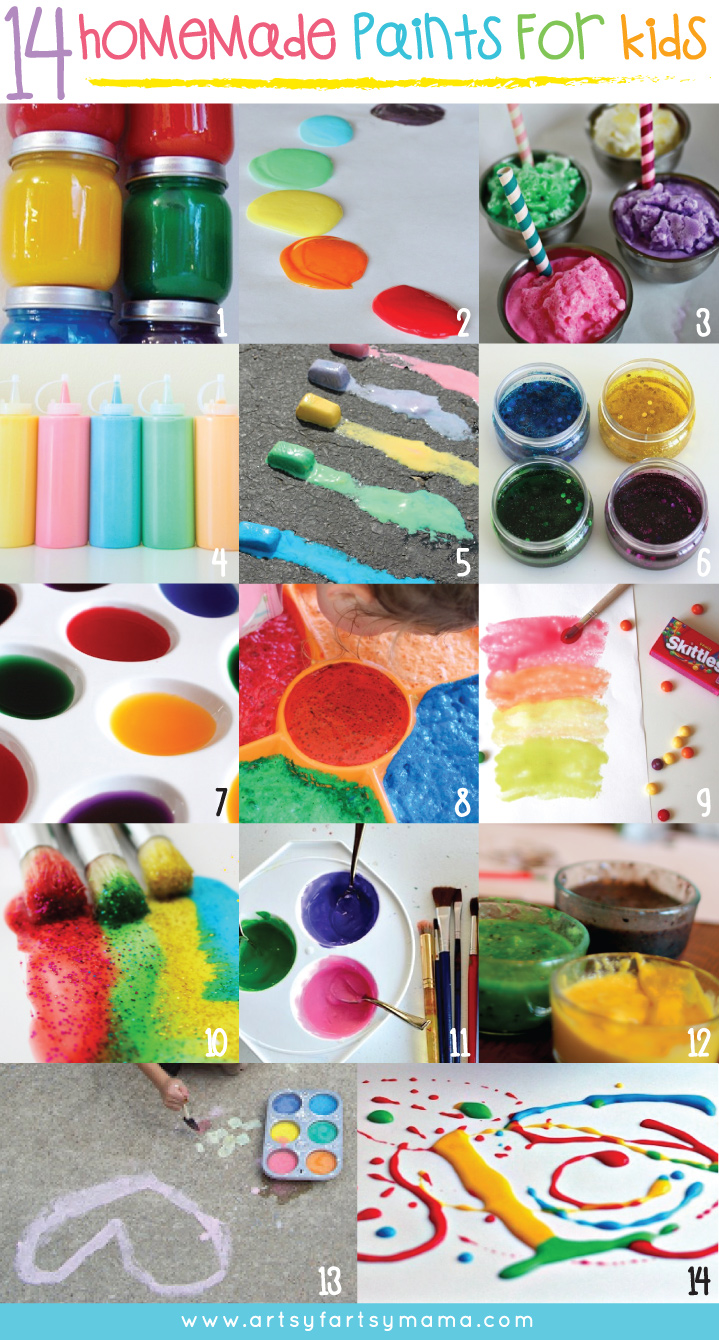 14 Homemade Paints for Kids